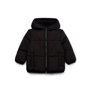 Baby Boys Swiss Tech Puffer Jacket 12M Black Hooded Winter Coat NEW